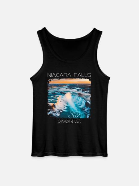 Niagarafälle - Gildan Männer Tank Top - Schwarz