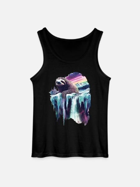 Faultier - Gildan Männer Tank Top - Schwarz