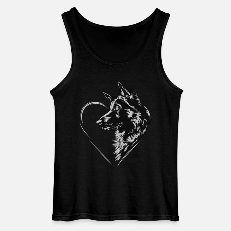 Deutscher Schäferhund - Gildan Männer Tank Top - Schwarz