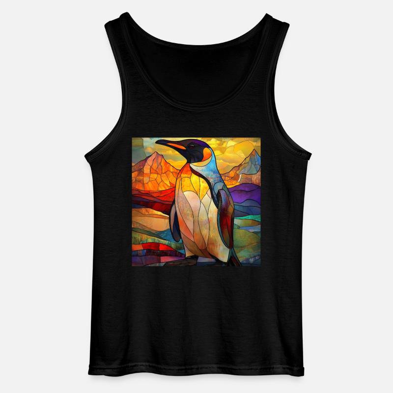 Pinguin - Gildan Männer Tank Top - Schwarz