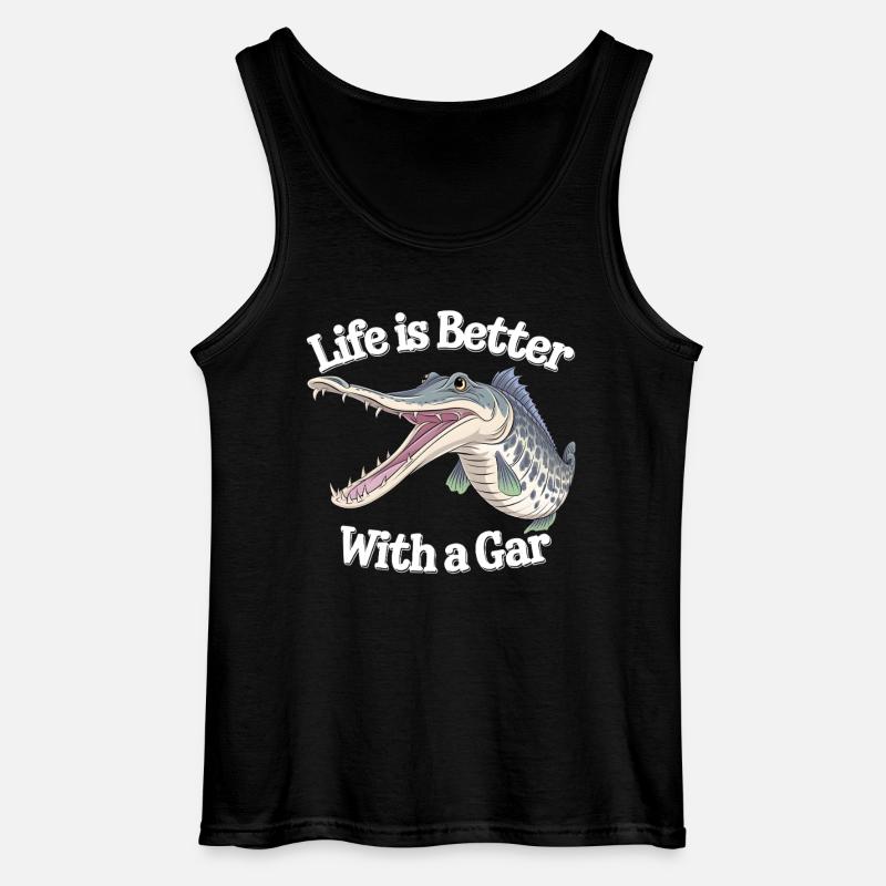 Gar - Gildan Männer Tank Top - Schwarz