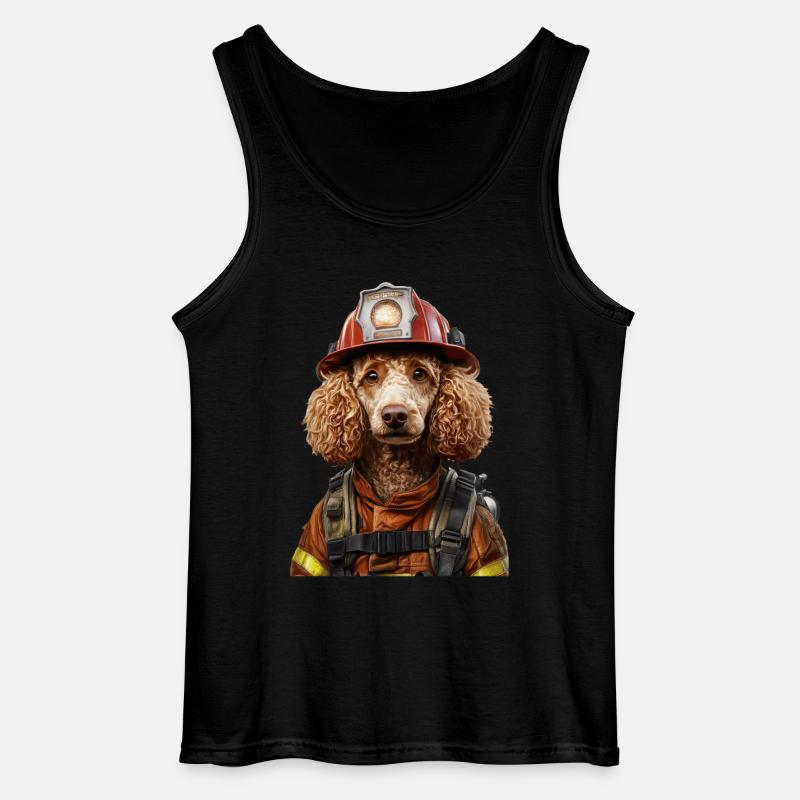 Pudel - Gildan Männer Tank Top - Schwarz