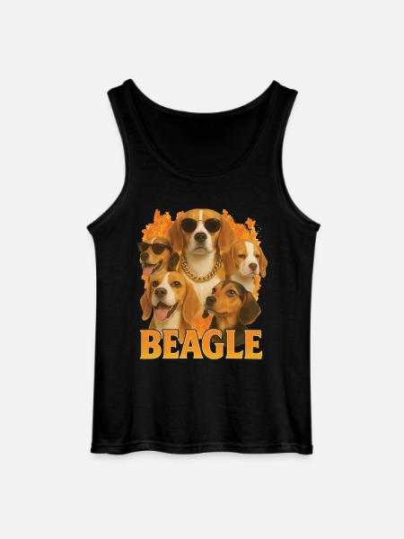 Beagle - Gildan Männer Tank Top - Schwarz