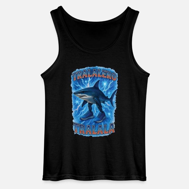 Hai - Gildan Männer Tank Top - Schwarz
