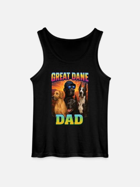 Deutsche Dogge - Gildan Männer Tank Top - Schwarz
