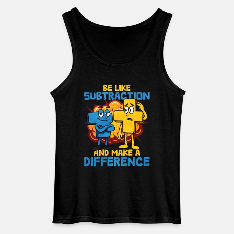 Mathe - Gildan Männer Tank Top - Schwarz