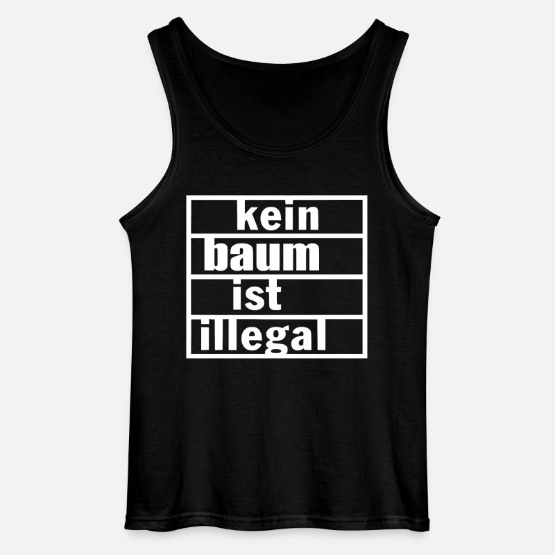 No tree is illegal - Gildan Men’s Tank Top - black