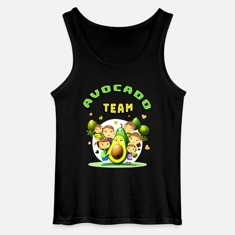 Avocado-Team - Gildan Männer Tank Top - Schwarz