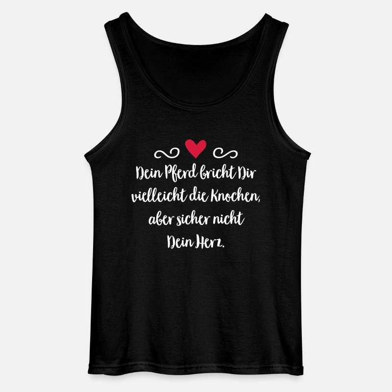 Pferd - Gildan Männer Tank Top - Schwarz