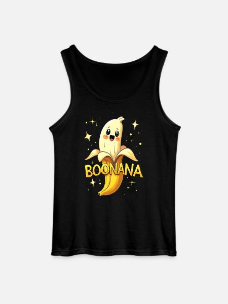 Boonana - Banane als Geist - Gildan Männer Tank Top - Schwarz