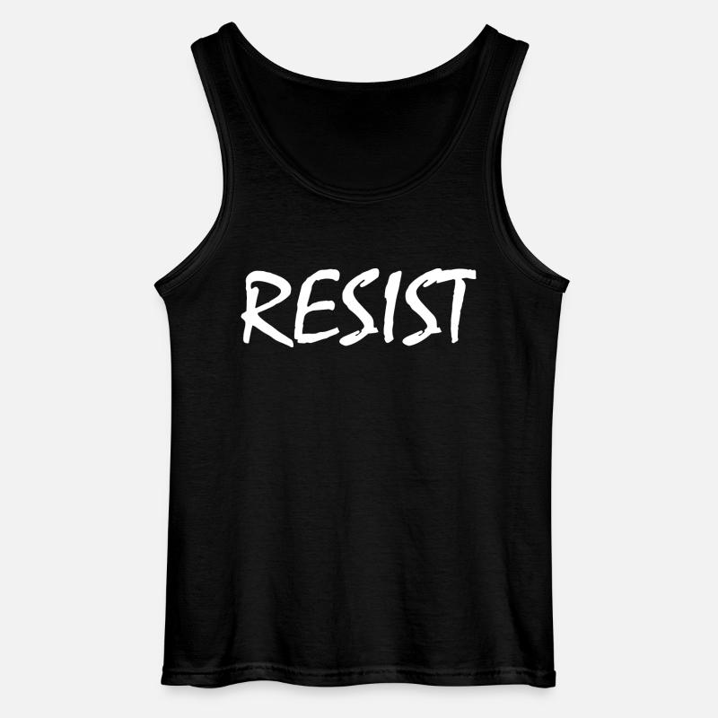 Resist - Gildan Männer Tank Top - Schwarz