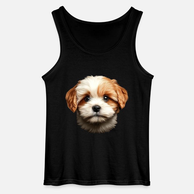 Lhasa Apso - Gildan Männer Tank Top - Schwarz
