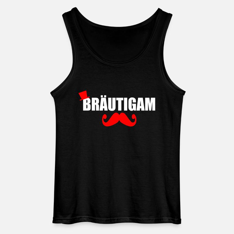 Bräutigam - Gildan Männer Tank Top - Schwarz