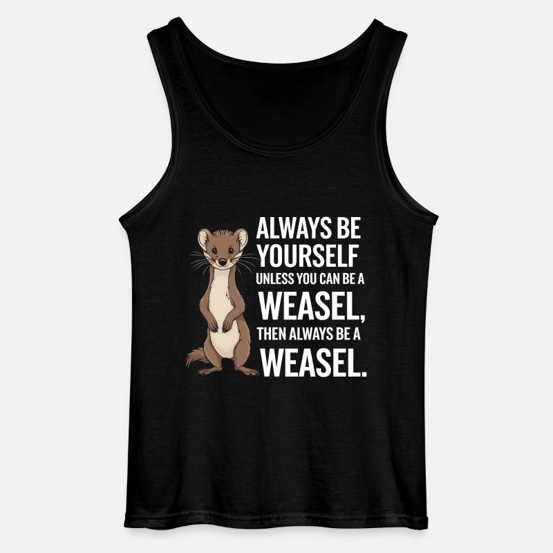 Wiesel - Gildan Männer Tank Top - Schwarz