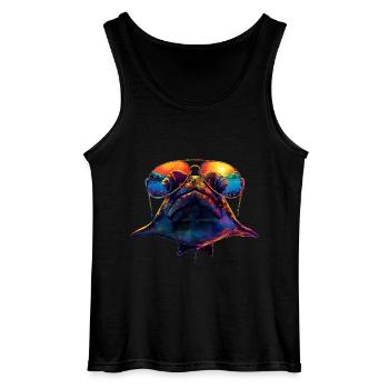 Stachelrochen - Gildan Männer Tank Top - Schwarz - Vorne - AI Model Male 185 dark (185cm)