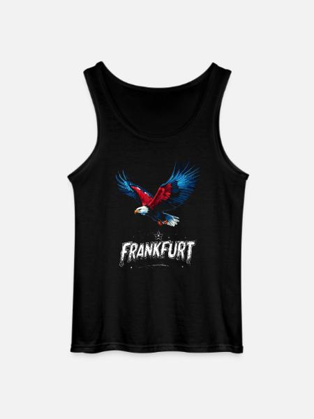 Frankfurt Eagle Colori FFM Patriots - Canotta da uomo Gildan - nero
