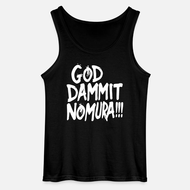 Goddammit Nomura – Bold Design - Gildan Männer Tank Top - Schwarz