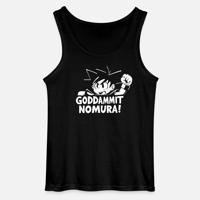 Goddammit Nomura – Chibi Design - Gildan Men’s Tank Top - black