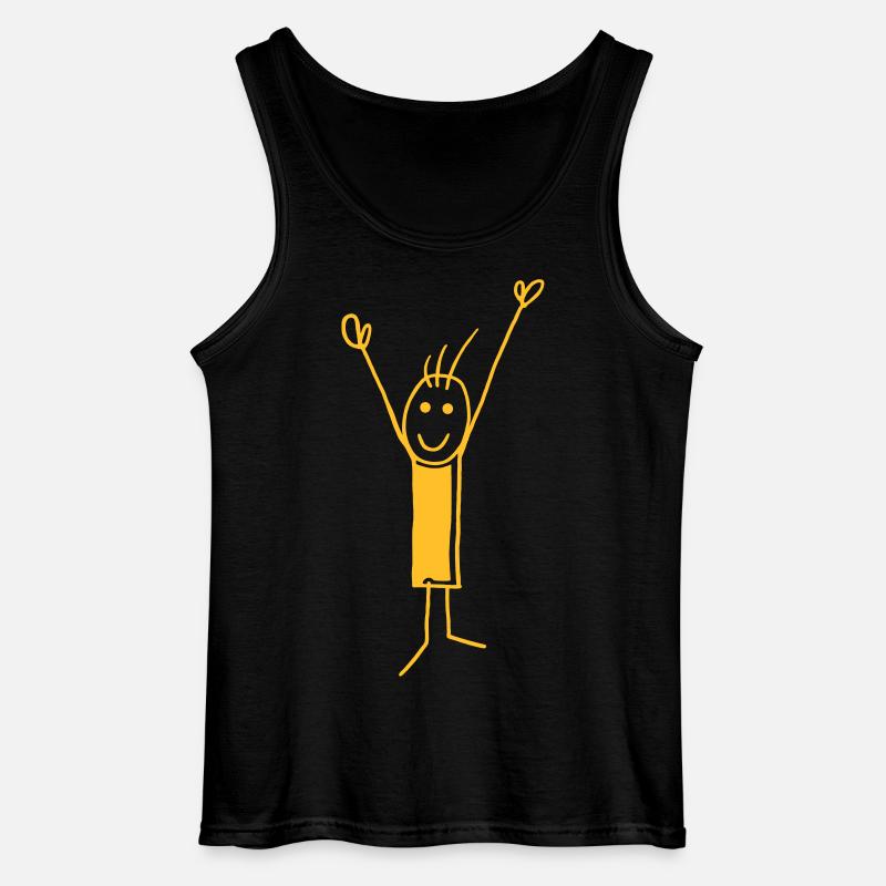 Yeah... - V - Gildan Männer Tank Top - Schwarz