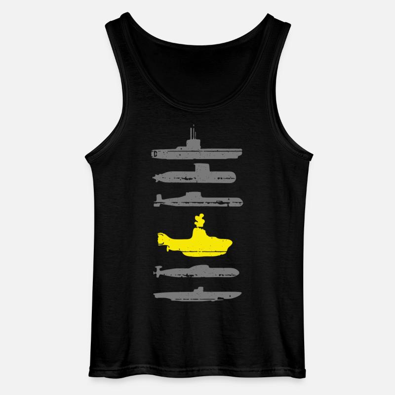 U-Boot-Grafik - Gildan Männer Tank Top - Schwarz