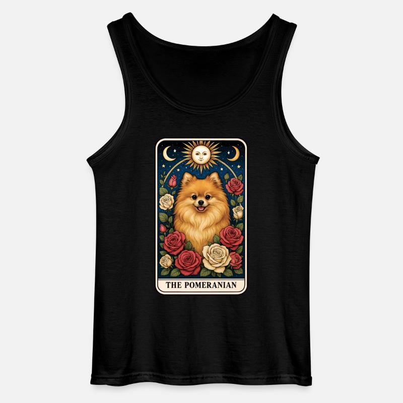 Zwergspitz - Gildan Männer Tank Top - Schwarz