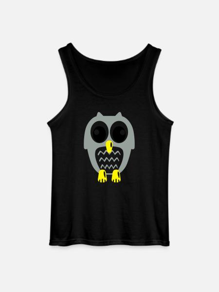 Süße Eule - Gildan Männer Tank Top - Schwarz