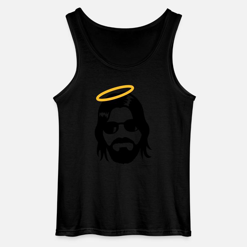 Holy Jesus - Gildan Männer Tank Top - Schwarz