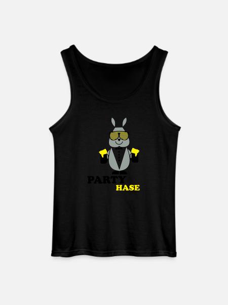 party_hase - Gildan Männer Tank Top - Schwarz