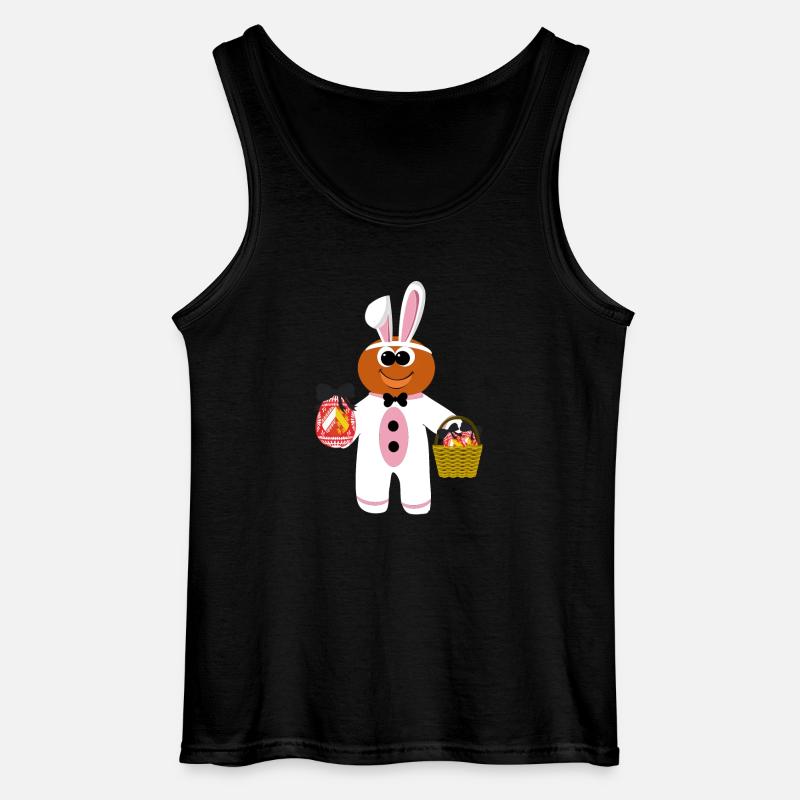 Mannele Mannala Rabbit Alsace - Gildan Men’s Tank Top - black