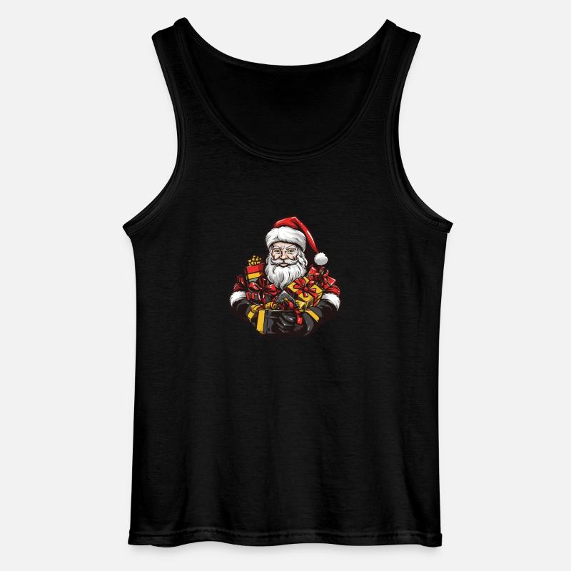 Weihnachtsmann Geschenke - Gildan Männer Tank Top - Schwarz