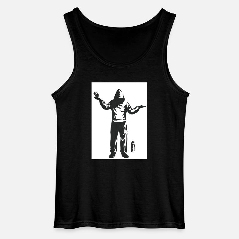 Sprayer - Gildan Männer Tank Top - Schwarz
