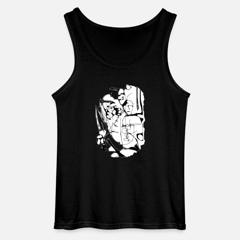 Freiheit der Interpretation - Gildan Männer Tank Top - Schwarz