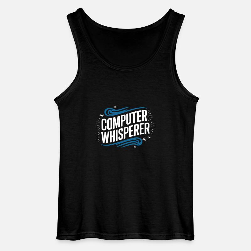 Technischer Support Computerfreak Nerd - Gildan Männer Tank Top - Schwarz