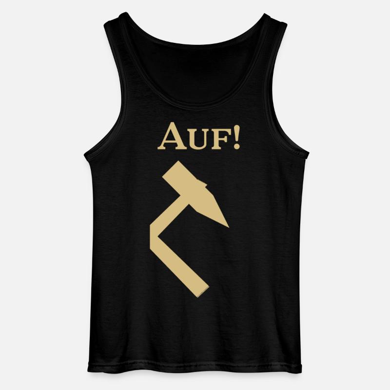 Partnershirt - Glück Auf! - Auf - Gildan Männer Tank Top - Schwarz