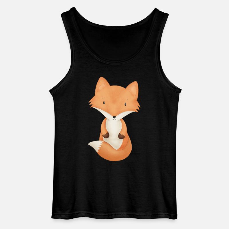 Fuchs - Gildan Männer Tank Top - Schwarz