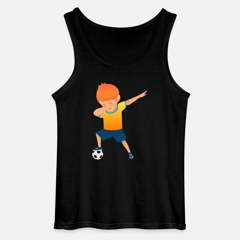 Soccer Boy Dab Dance - Gildan Männer Tank Top - Schwarz