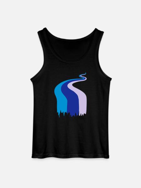 Farbfluss, Fluss, Flow, Fahne - Gildan Männer Tank Top - Schwarz