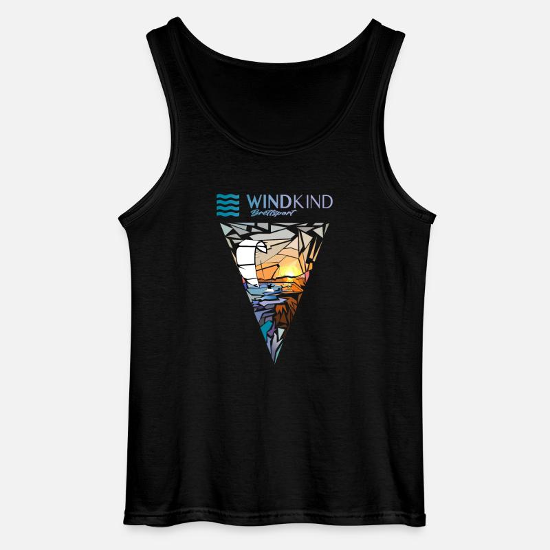 Kitesurfer - Gildan Männer Tank Top - Schwarz