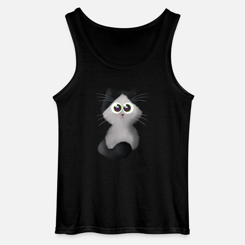 Katze 2 - Gildan Männer Tank Top - Schwarz