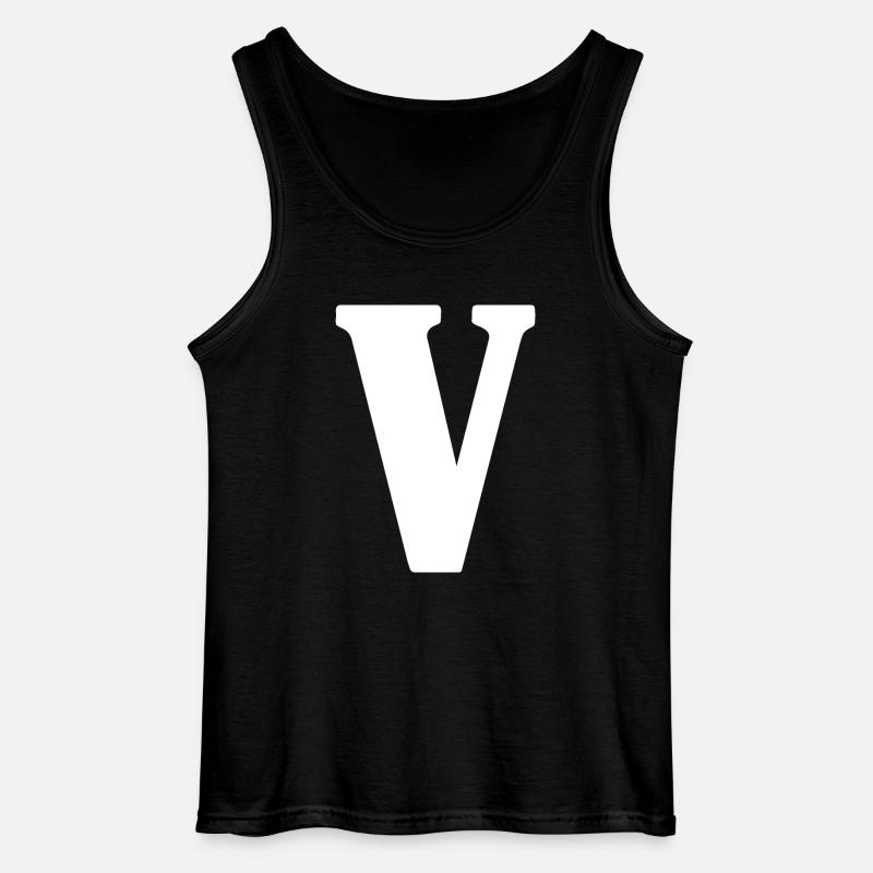 V - Gildan Männer Tank Top - Schwarz