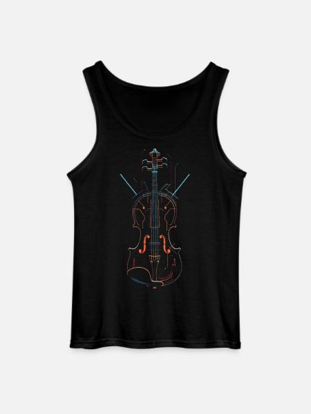 Violon - Débardeur Gildan Homme - noir