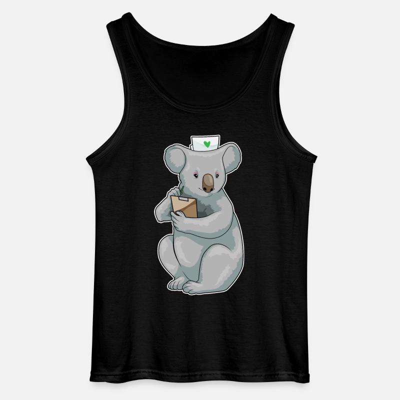 Bloc-notes Koala Nurse - Débardeur Gildan Homme - noir