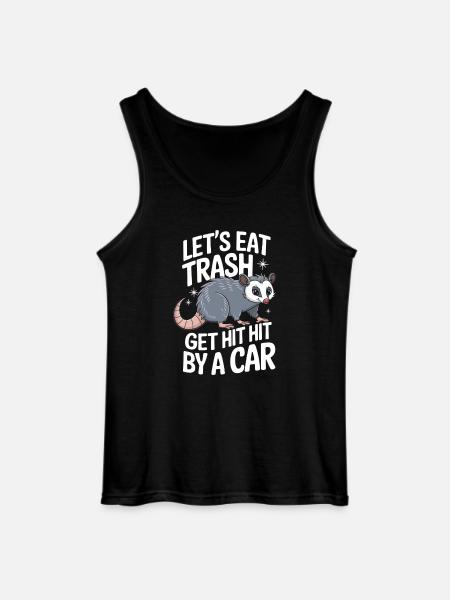 Opossum Possum Tier - Gildan Männer Tank Top - Schwarz