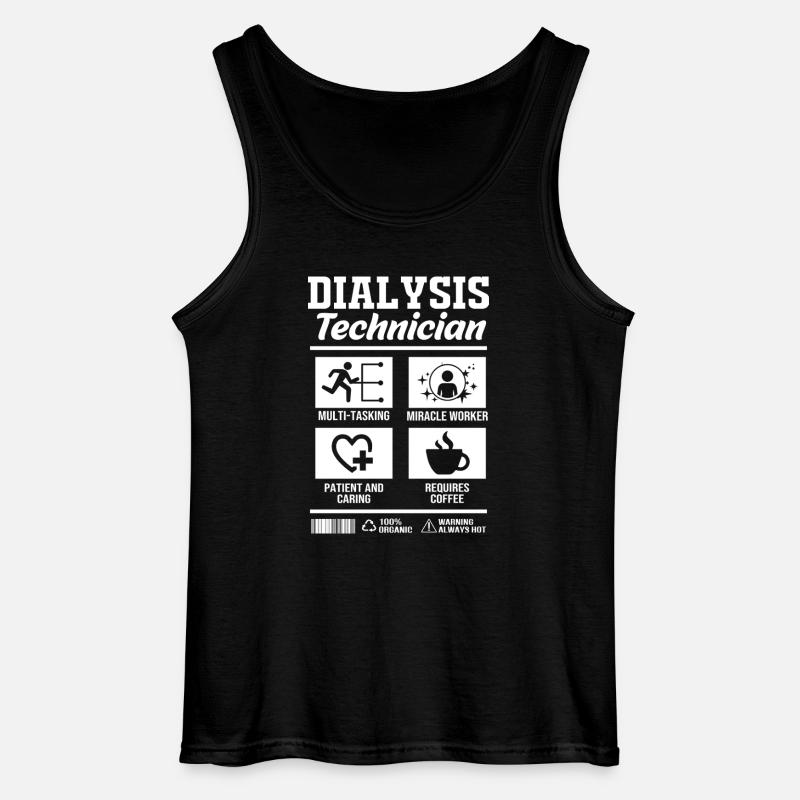 Dialyse-Techniker - Gildan Männer Tank Top - Schwarz