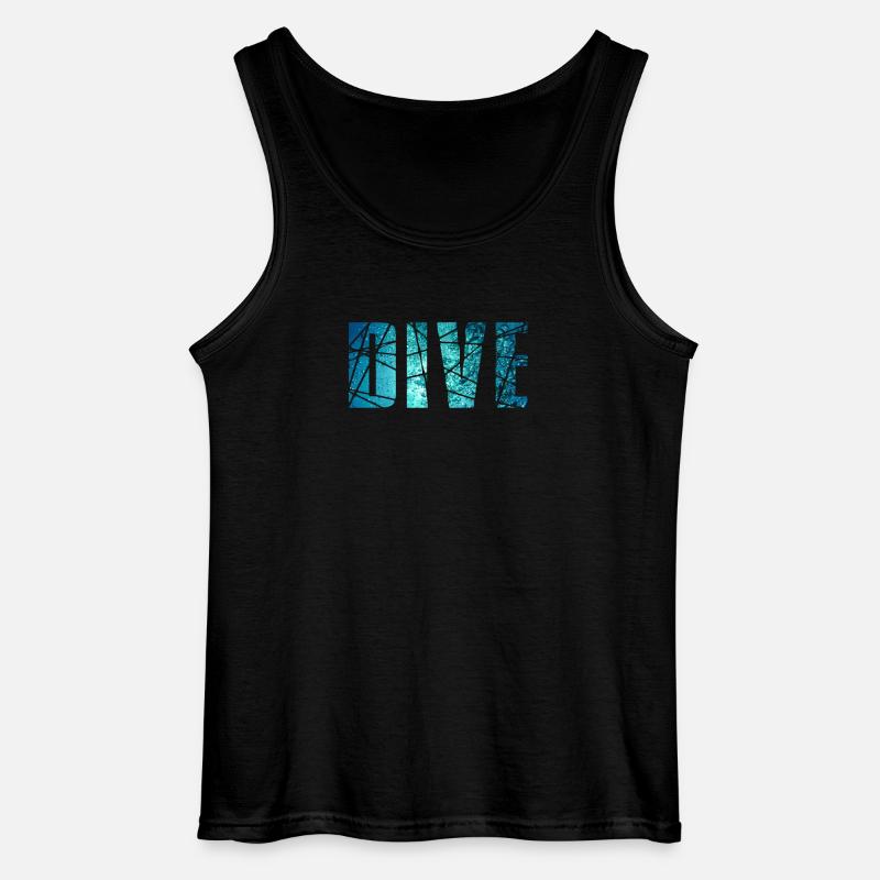 DIVE - Gildan Männer Tank Top - Schwarz