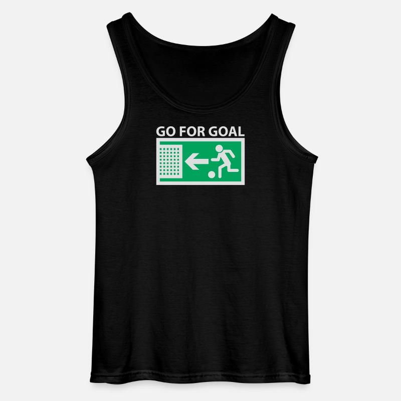 Go for Goal - Gildan Männer Tank Top - Schwarz