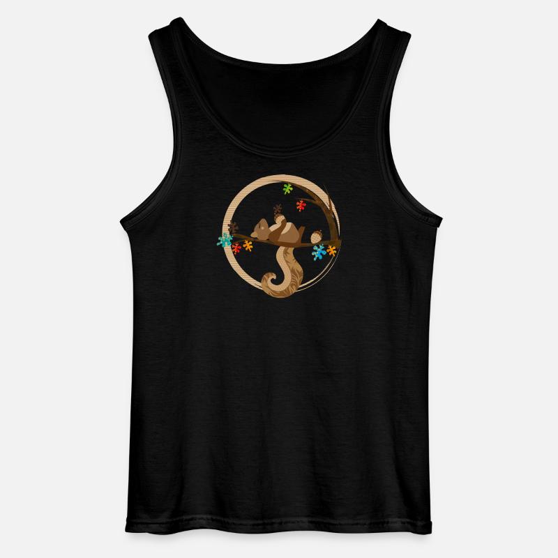 Ein Eichhörnchen schläft - Gildan Männer Tank Top - Schwarz