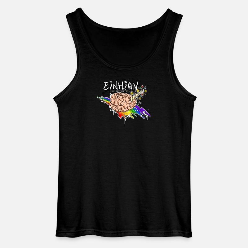 Einhirn - Gildan Männer Tank Top - Schwarz