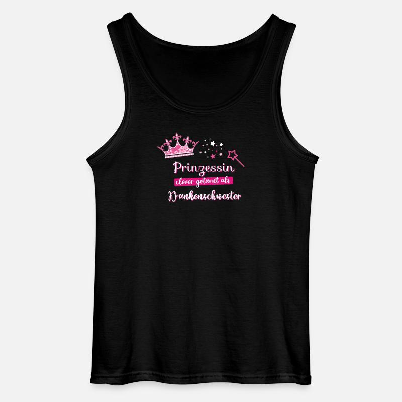 Krankenschwester Prinzessin Beruf fee beste Zauber - Gildan Männer Tank Top - Schwarz