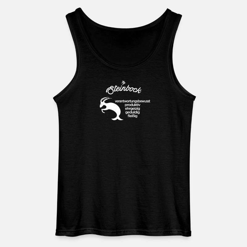 Sternzeichen Steinbock - Gildan Männer Tank Top - Schwarz